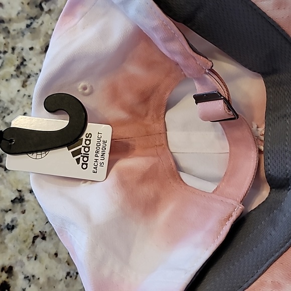 adidas Women's Relaxed Fit Color Wash Adjustable Cap, Wonder Mauve Pink/White - Picture 4 of 5